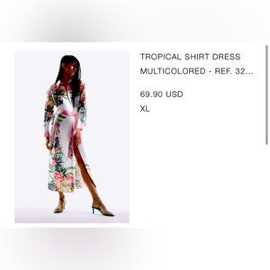 Zara shirt dress- NEW